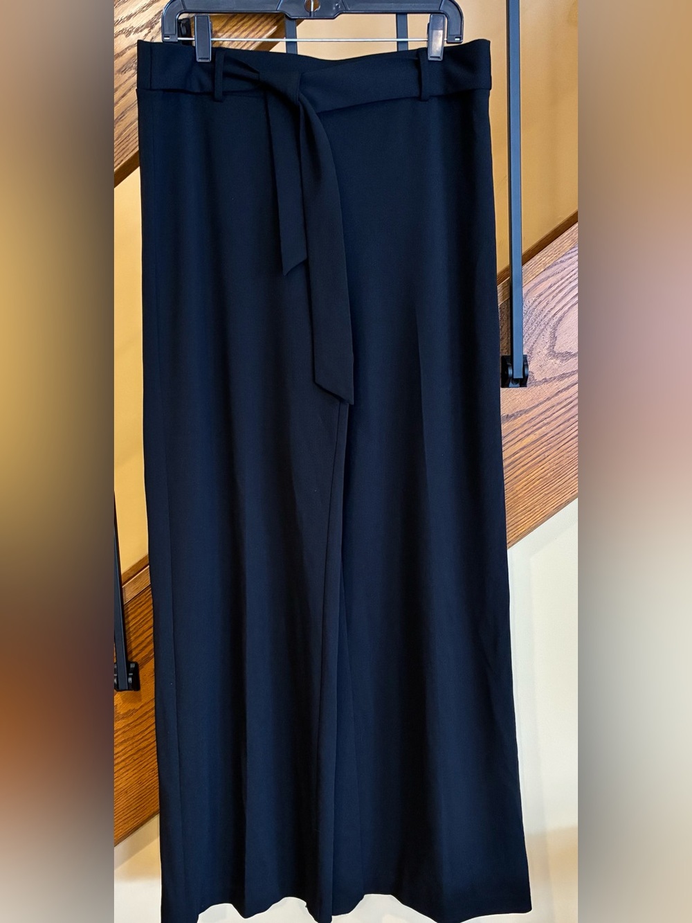 carole wren pants Wide Leg Tie Front Black SZ. 12 Women’s